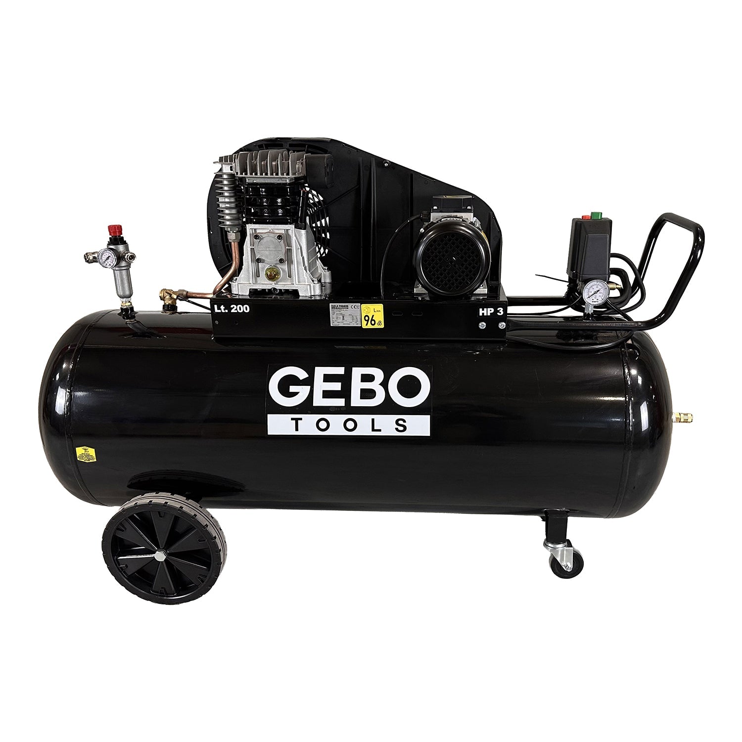 Κομπρεσέρ Αέρος-Αεροσυμπιεστής 200L 3Hp 400V GEBO TOOLS