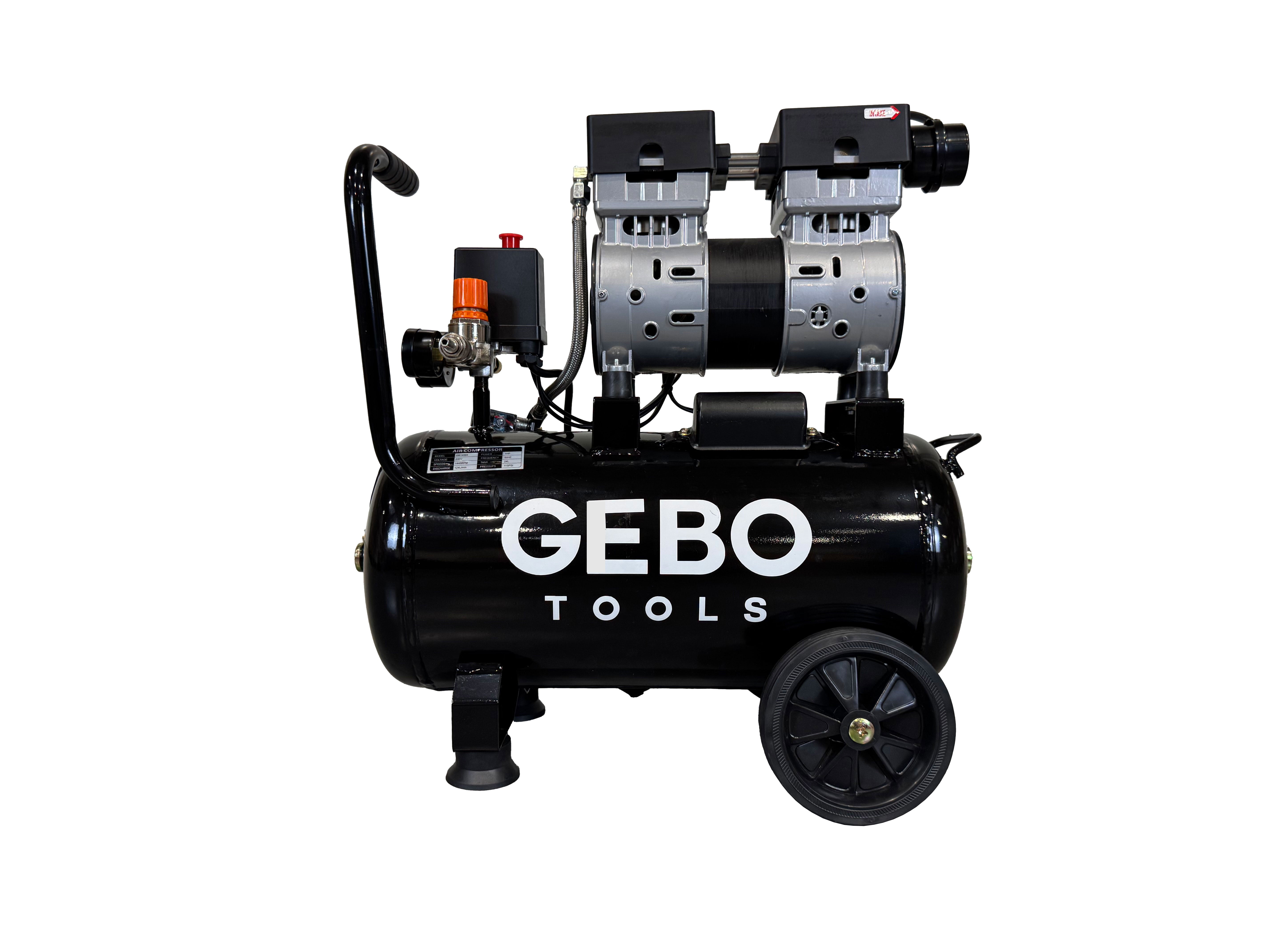 Αθόρυβος Συμπιεστής Χωρίς Λάδι 24L GEBO TOOLS