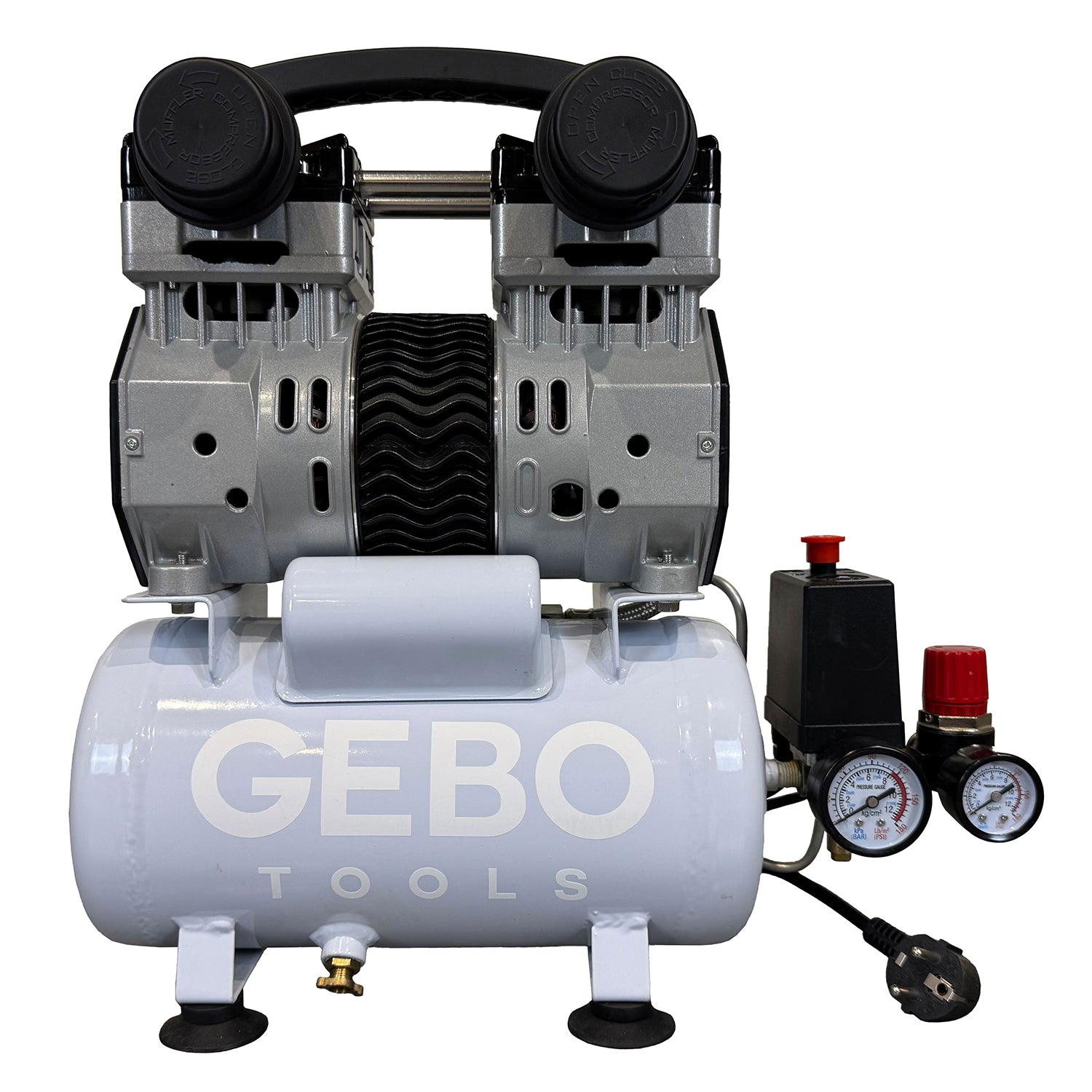 Αθόρυβος Συμπιεστής Χωρίς Λάδι 6L GEBO TOOLS