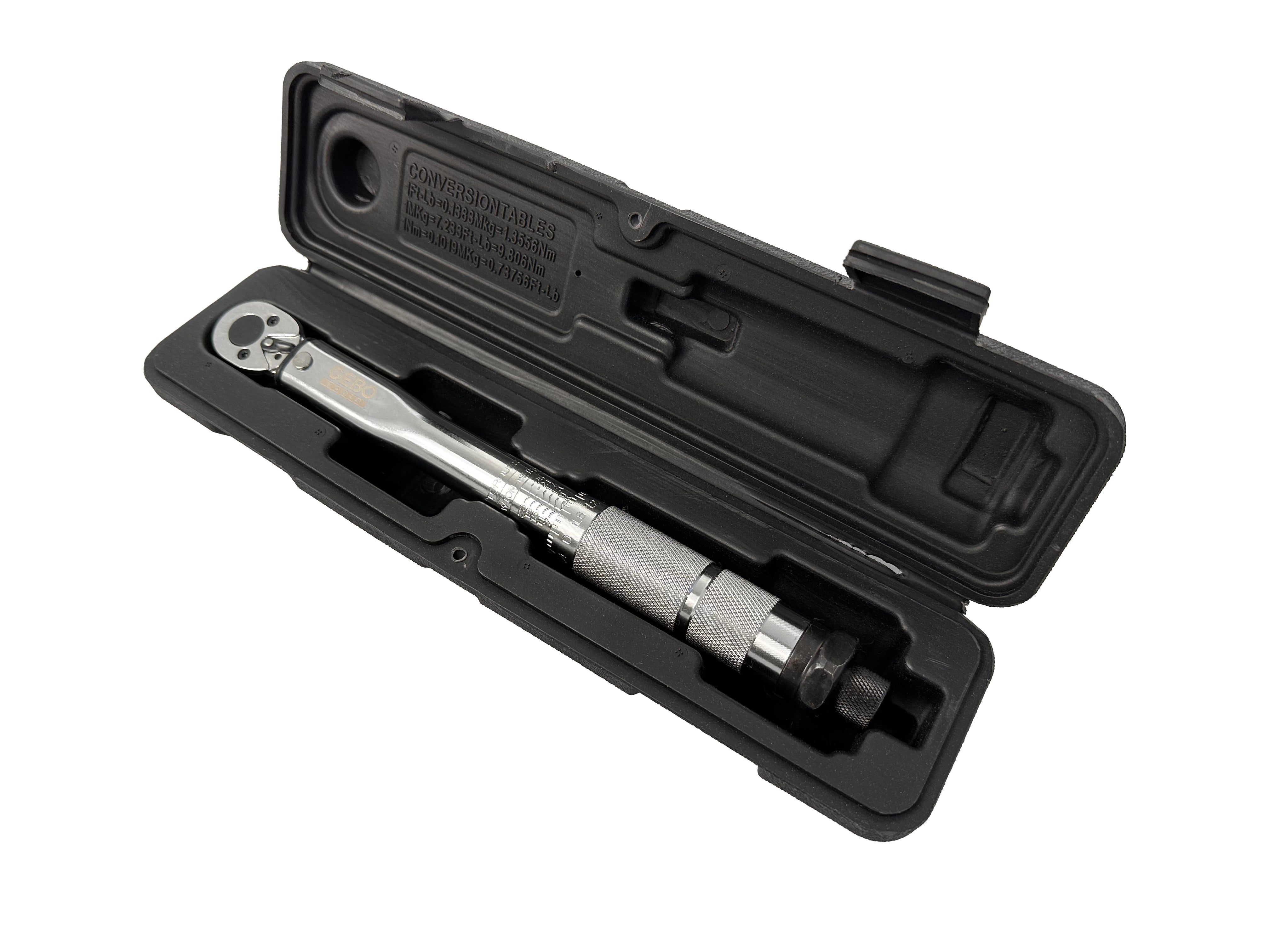 Δυναμόκλειδο-Ροπόκλειδο 1/4" 5-25Nm GEBO TOOLS