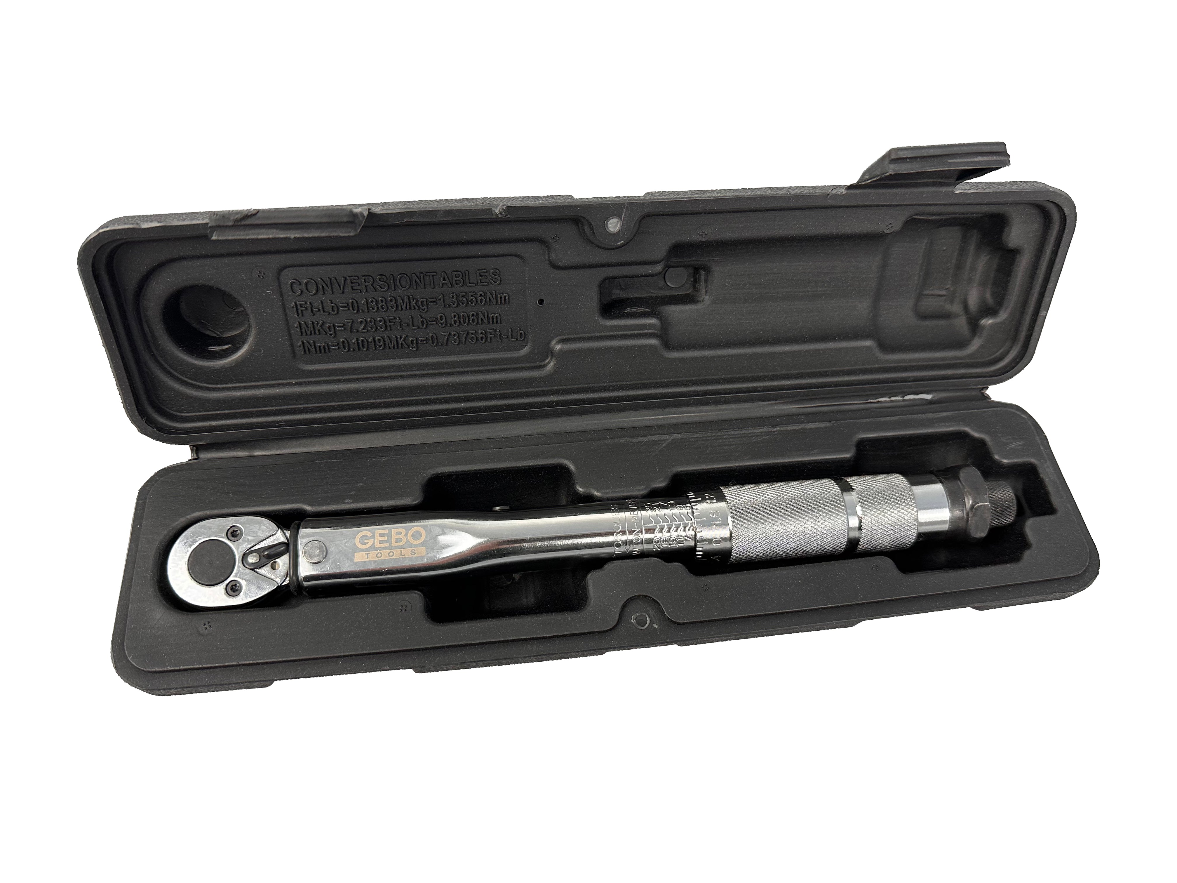 Δυναμόκλειδο-Ροπόκλειδο 1/4" 5-25Nm GEBO TOOLS