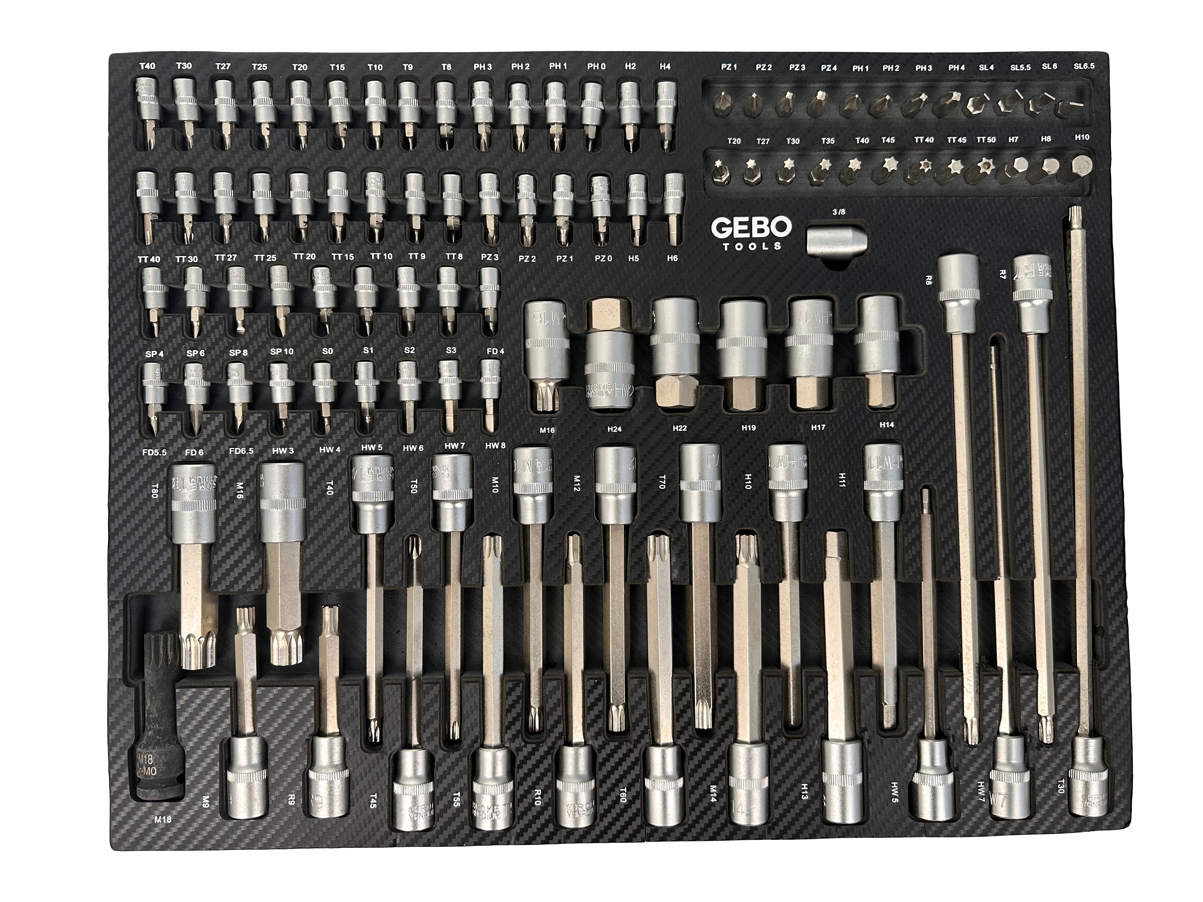 Σετ Εργαλειοθήκης Με Μύτες 101Τμχ GEBO TOOLS