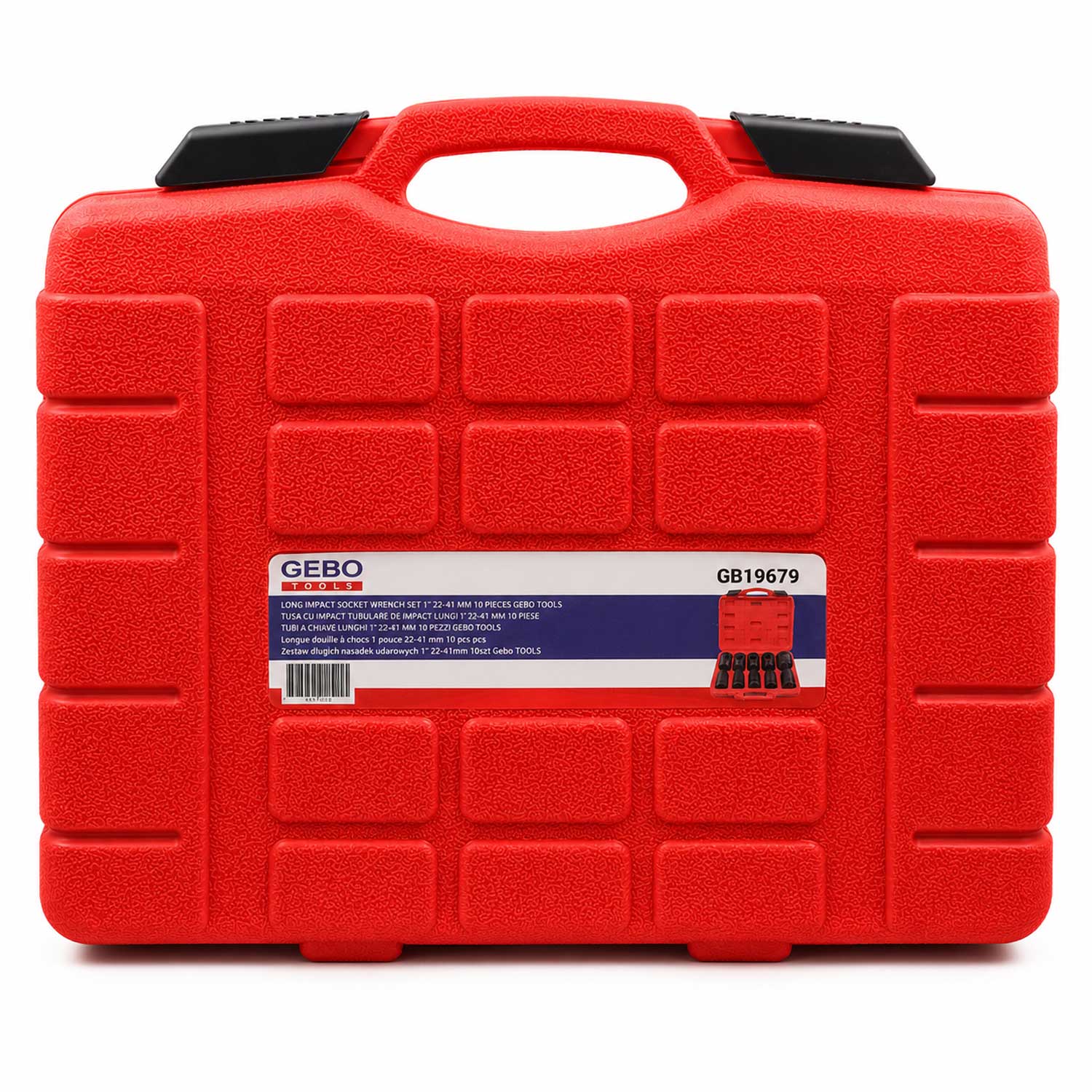 Σετ Μακριά Καρυδάκια Κρουστικά 1'' 22-41 mm 10 Τμχ GEBO TOOLS
