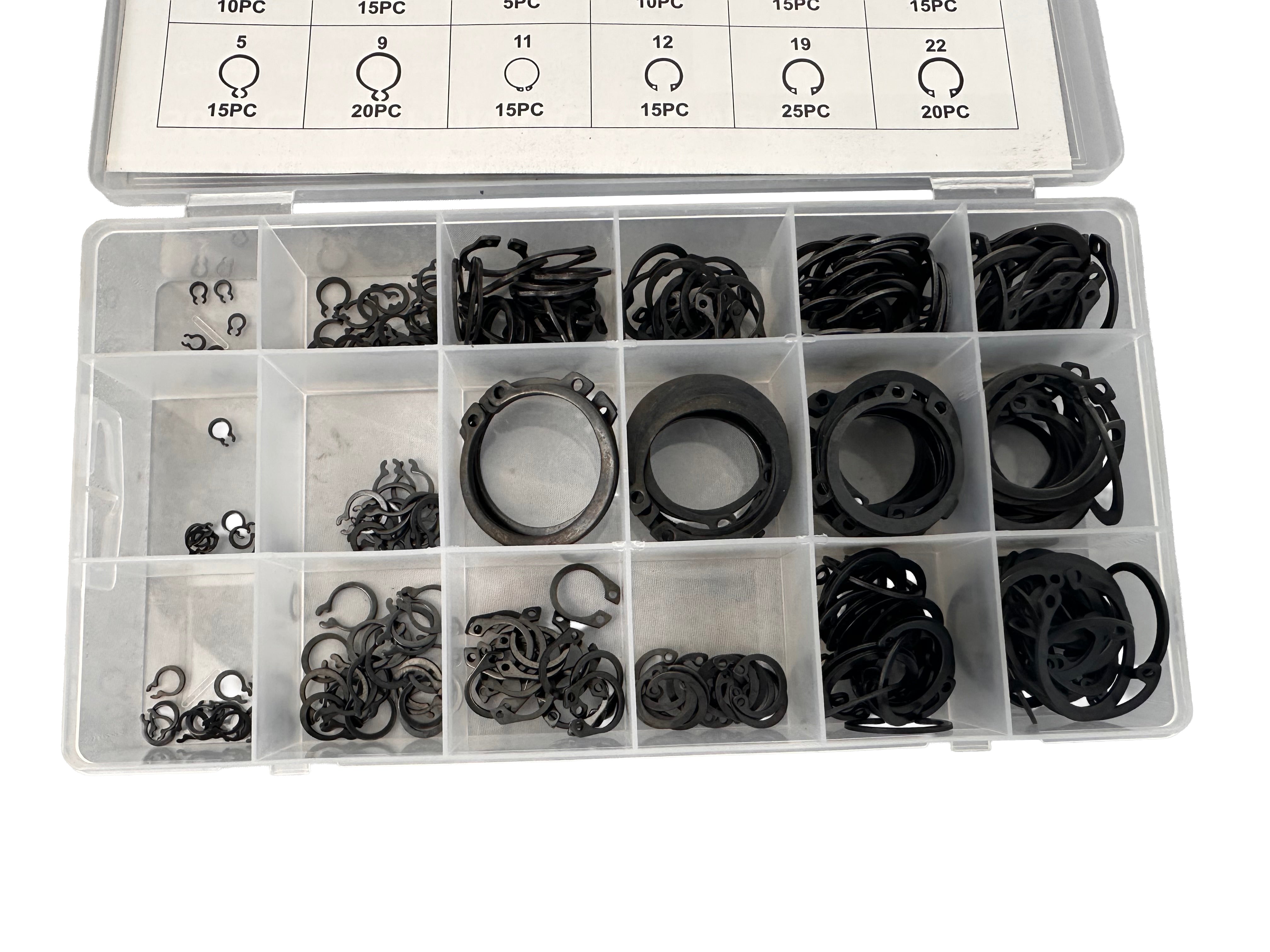 Σετ Εξωτερικές Ασφάλειες Seeger 300Τμχ GEBO TOOLS