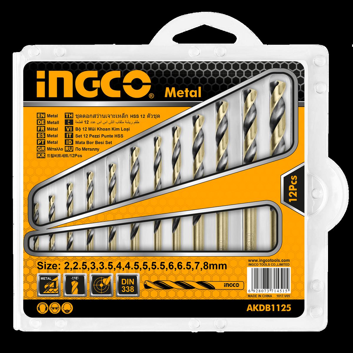 Σετ Τρυπάνια Μετάλλου HSS 2-8mm INGCO