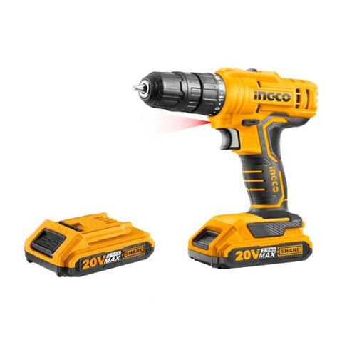 Δραπανοκατσάβιδο με 2 Μπαταρίες 1.5Ah 20V INGCO