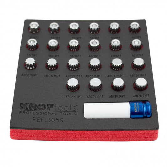 Σετ Αντικλεπτικα Κλειδια Xzn Ribe 23 Τεμαχια Για Bmw Kroftools