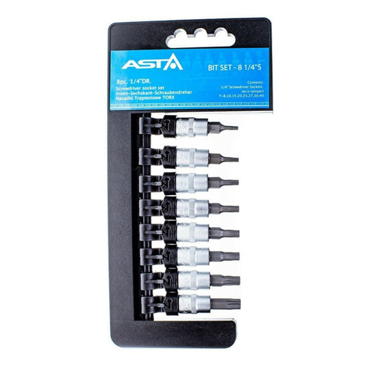 Σετ Μπιτ Torx 1/4, T8-T40, 8 Τεμαχίων