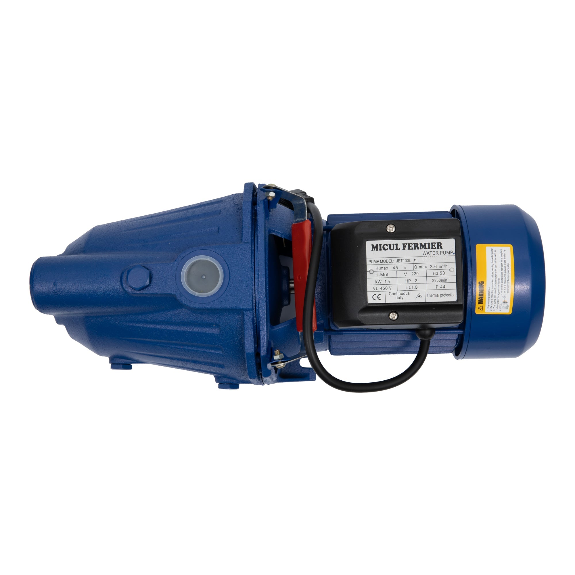 Αντλία Επιφανειακού Νερού Jet100L 1500W, Μέγιστη Ροή 60L/Min
