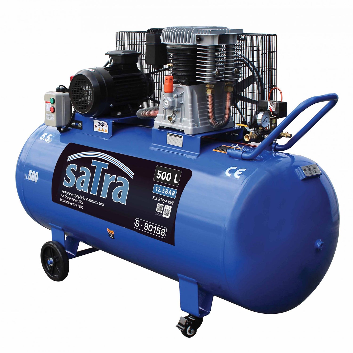 Αεροσυμπιεστής-Κομπρεσέρ Αέρος 500L 4KW 5.5Hp 380V SATRA