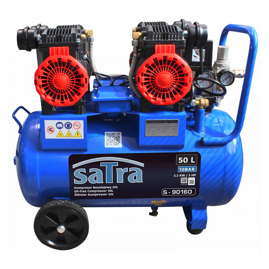 Αεροσυμπιεστής Oil Free 50L 2200W SATRA
