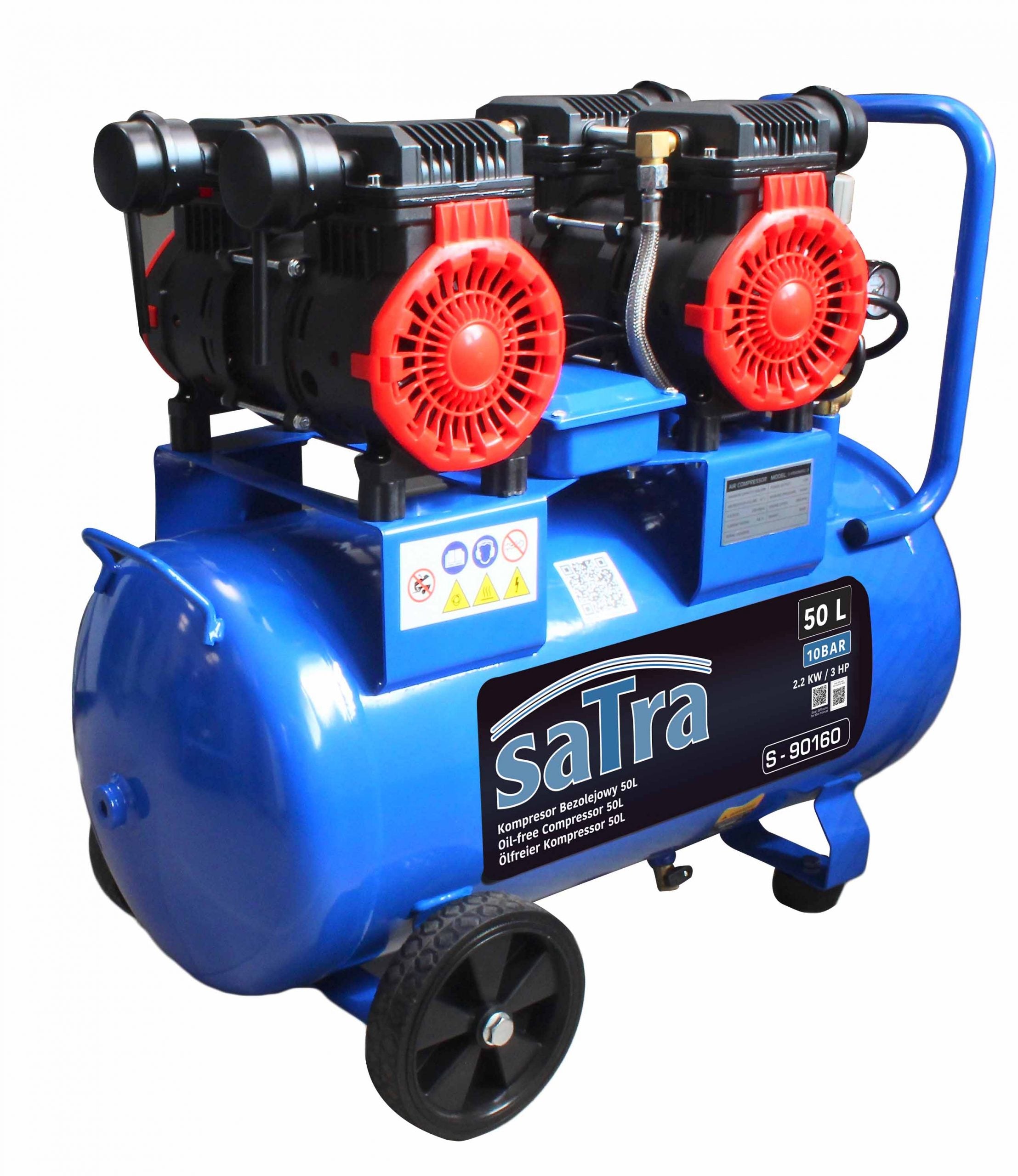 Αεροσυμπιεστής Oil Free 50L 2200W SATRA