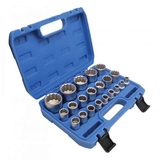 Σετ Καρυδάκια Πολύγωνα 1/2" 12 Πλευρών 8-36mm 21Τμχ