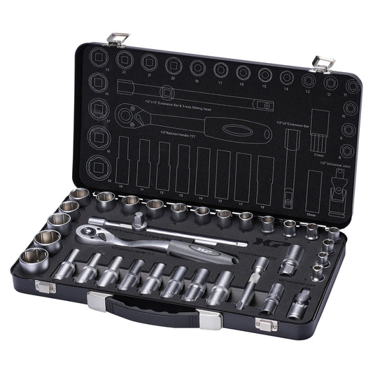 Κασετίνα Με Καρυδάκια Και Καστάνια 1/2" 34Τμχ xp tools Ολλανδία