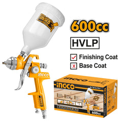 Πιστόλι Βαφής Αέρος Άνω Δοχείο 600cc INGCO