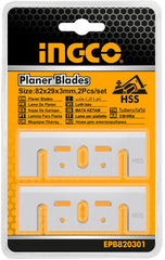 Σετ 2 Λεπίδες HSS για Πλάνη 82x29x3mm INGCO