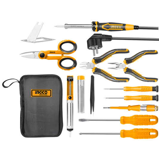 Σετ Ηλεκτρικο Κολλητηρι Με 13 Τεμαχια Ingco