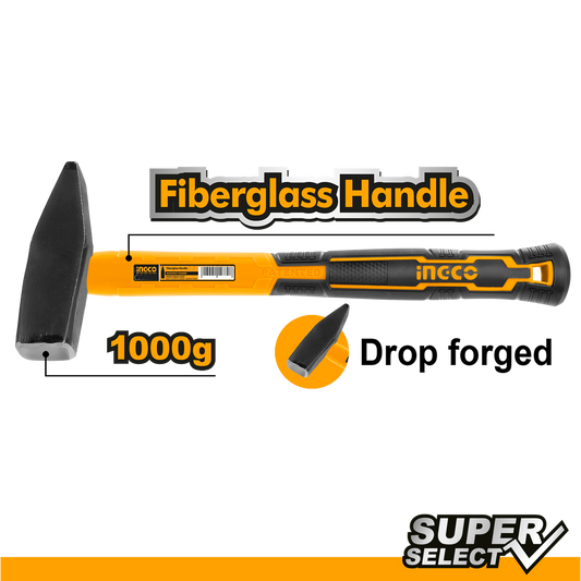 Σφυρι Μηχανικου Με Λαβη Fiberglass 500Gr Ingco
