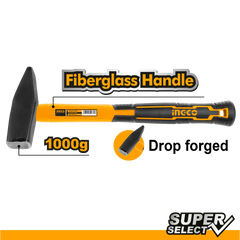 Σφυρί Μηχανικού με Λαβή Fiberglass 500gr INGCO