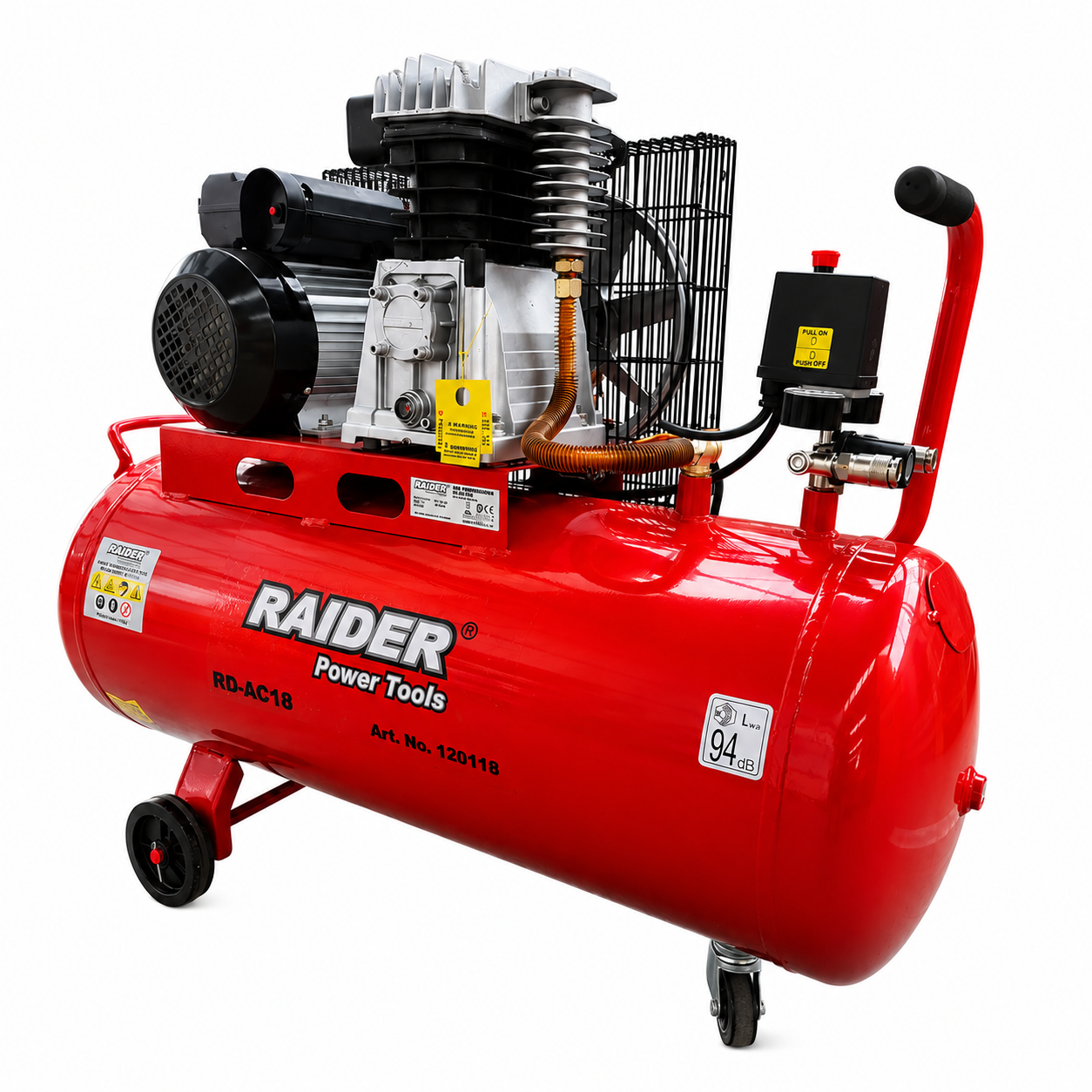 Αεροσυμπιεστής 100L 3Hp 220V RAIDER