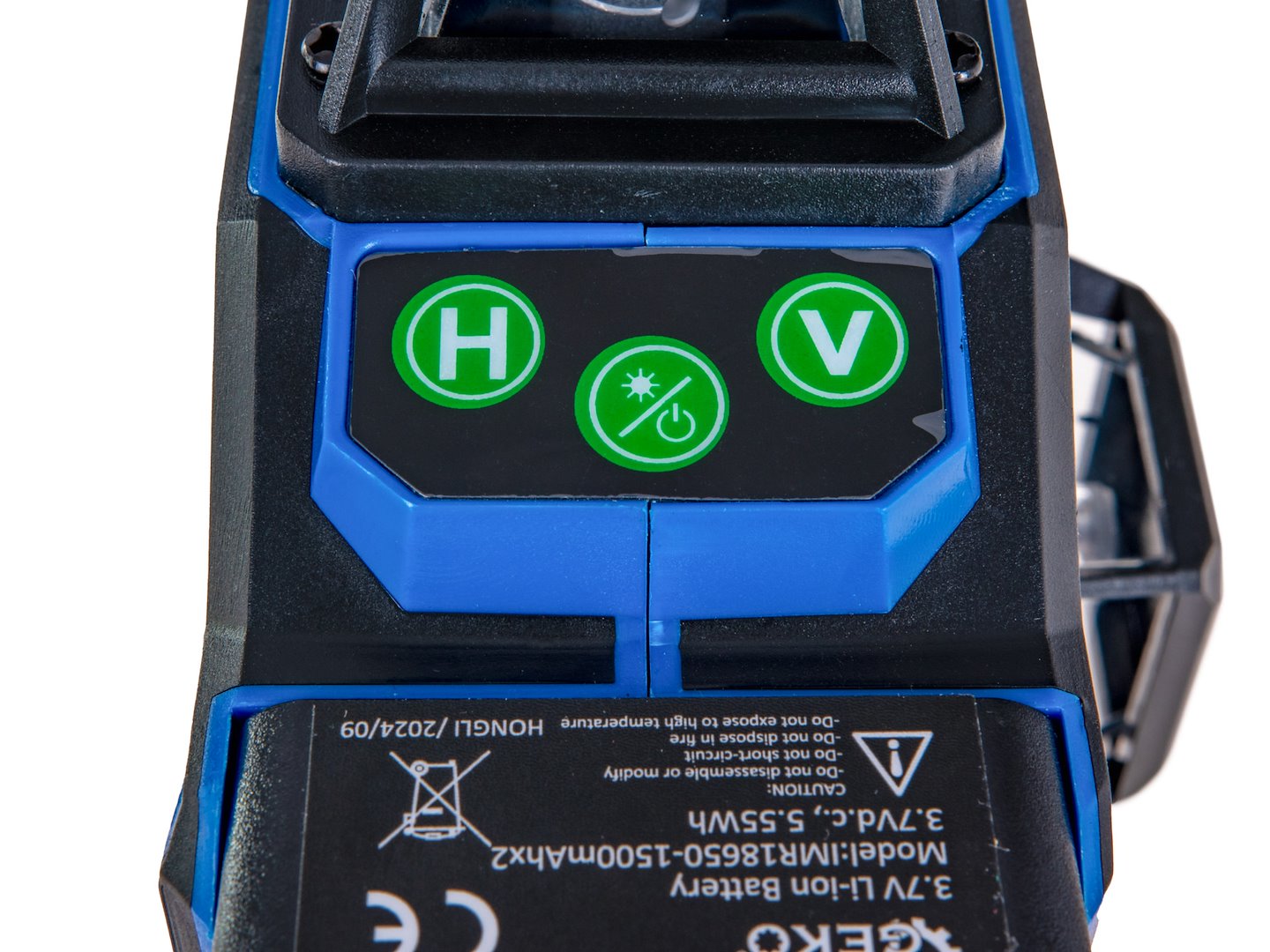 Aλφάδι Laser 360° 4D Με 2 Επαναφορτιζόμενες Μπαταρίες GEKO