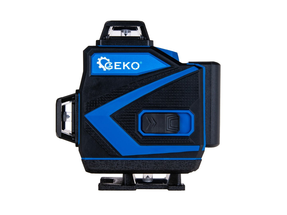 Aλφάδι Laser 360° 4D Με 2 Επαναφορτιζόμενες Μπαταρίες GEKO