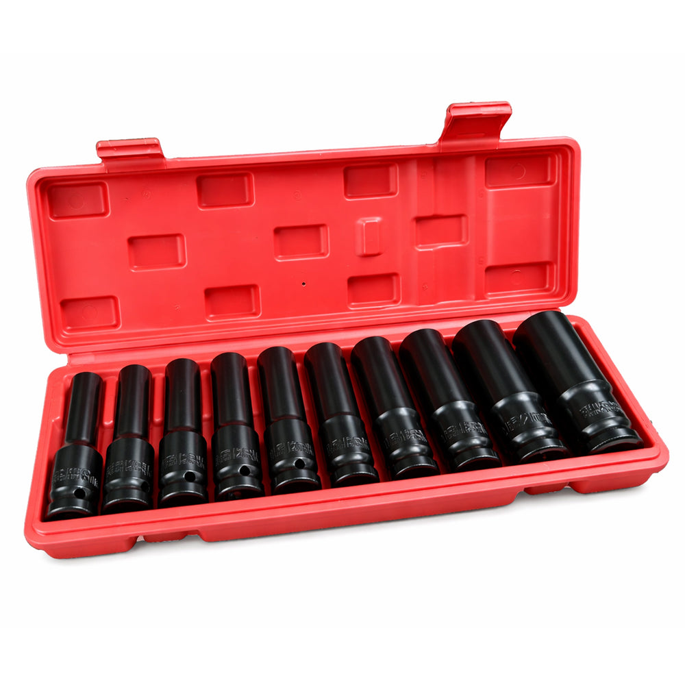 Σετ Καρυδάκια 1/2" Μακριά 8-24mm 10 Τμχ GEBO TOOLS