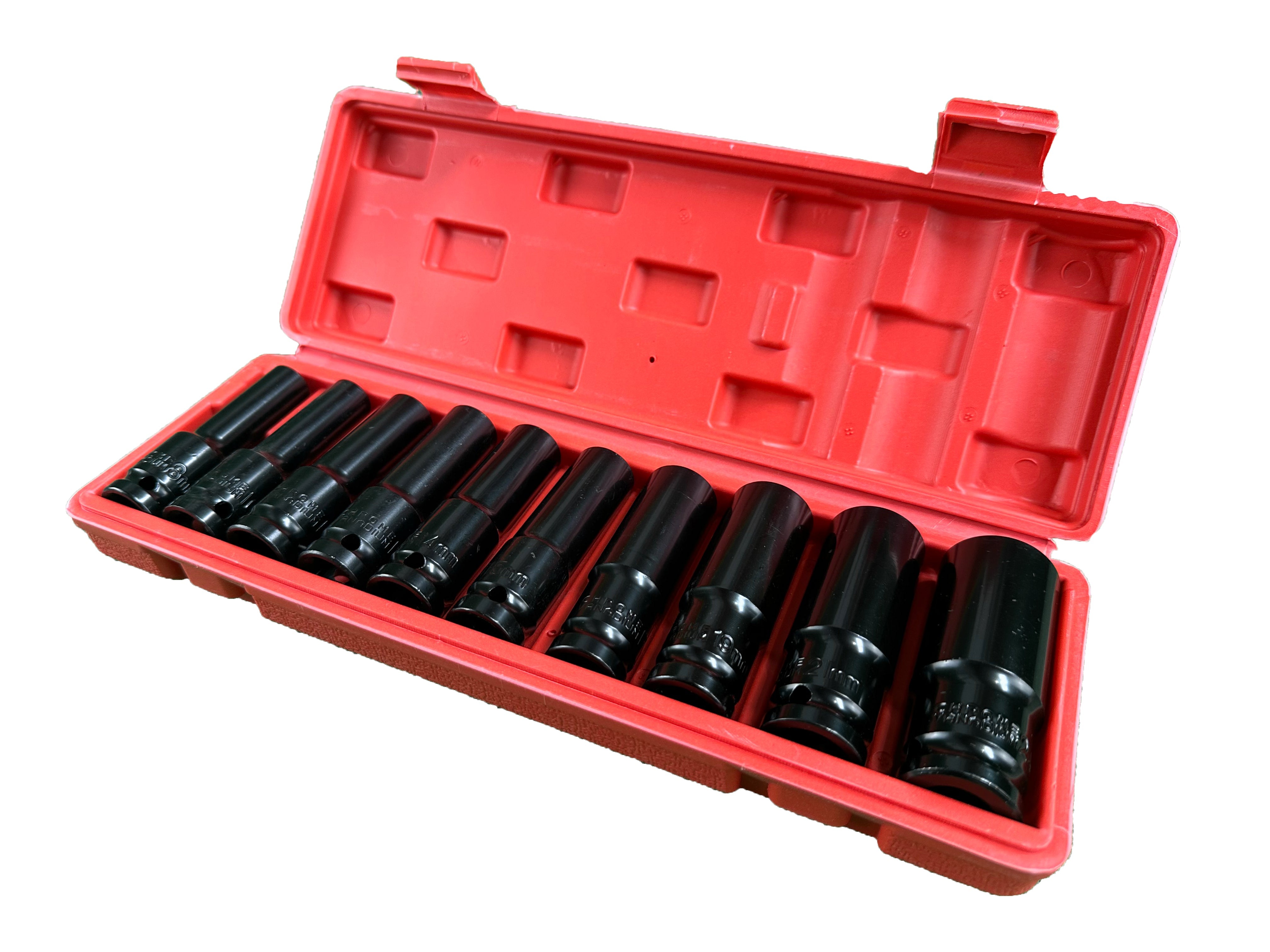 Σετ Καρυδάκια 1/2" Μακριά 8-24mm 10 Τμχ GEBO TOOLS