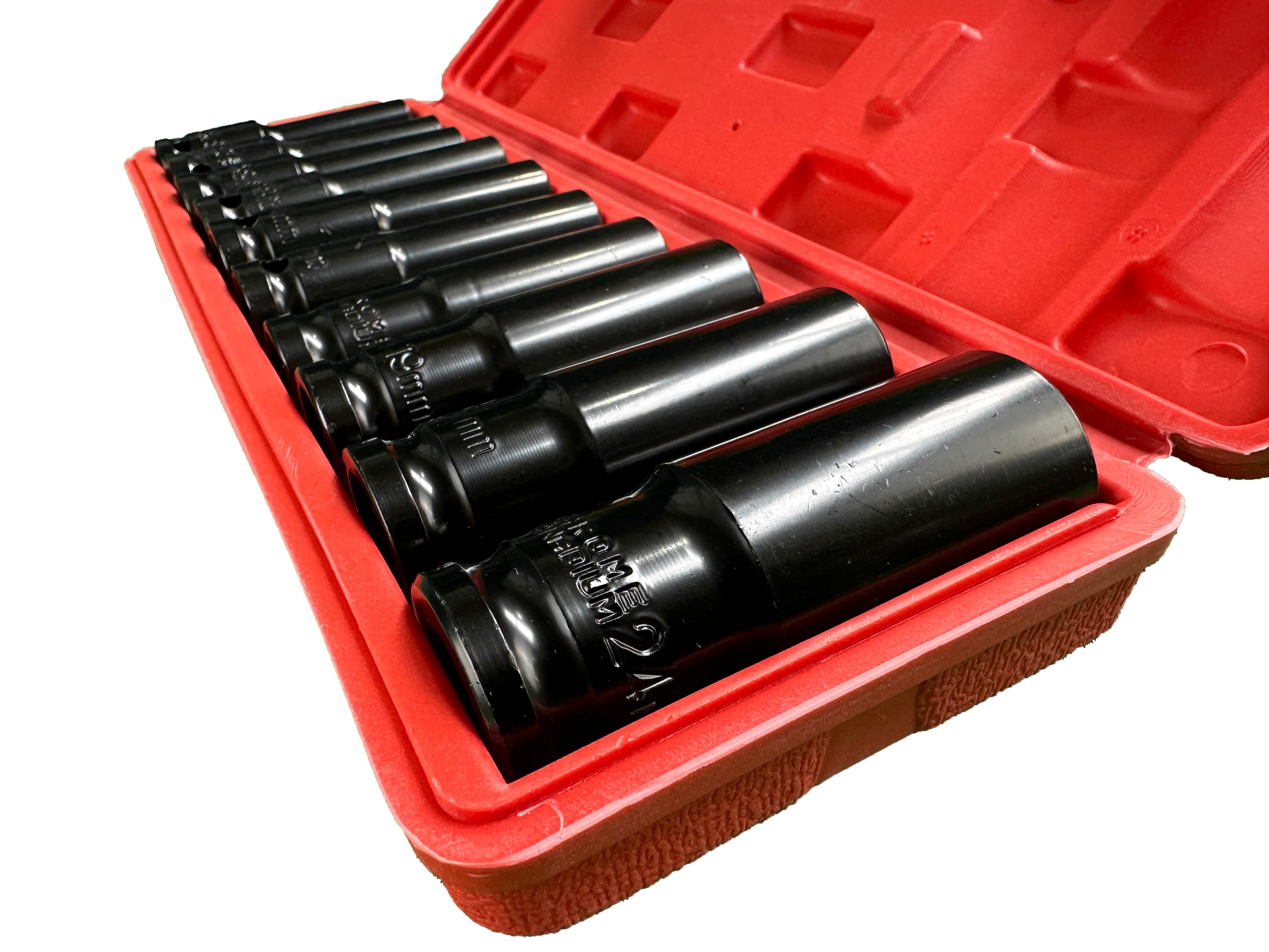 Σετ Καρυδάκια 1/2" Μακριά 8-24mm 10 Τμχ GEBO TOOLS