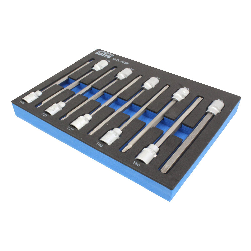 Σετ Καρυδάκια 3/8" Torx Έξτρα Μακριά 140Mm T10-T55