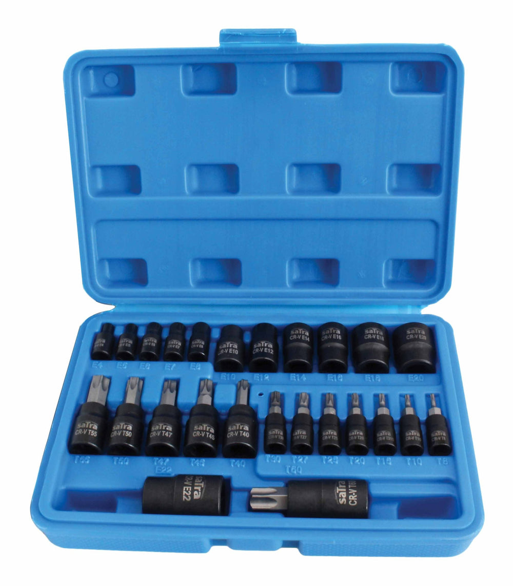 Σετ Καρυδάκια Αέρος Torx 1/4" 3/8" 1/2" Αρσενικά Και Θηλυκά 25 Τμχ