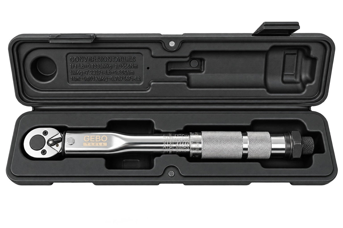 Δυναμόκλειδο-Ροπόκλειδο 1/4" 5-25Nm GEBO TOOLS