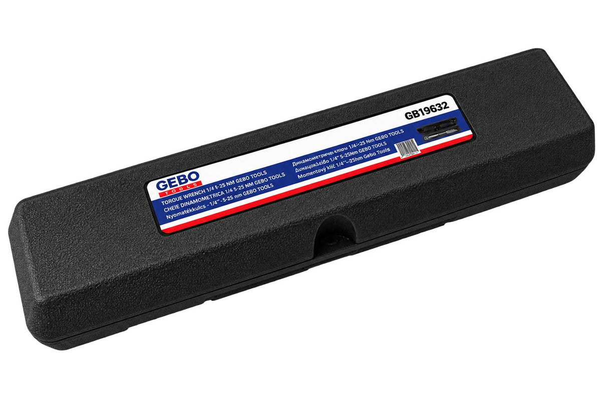 Δυναμόκλειδο-Ροπόκλειδο 1/4" 5-25Nm GEBO TOOLS