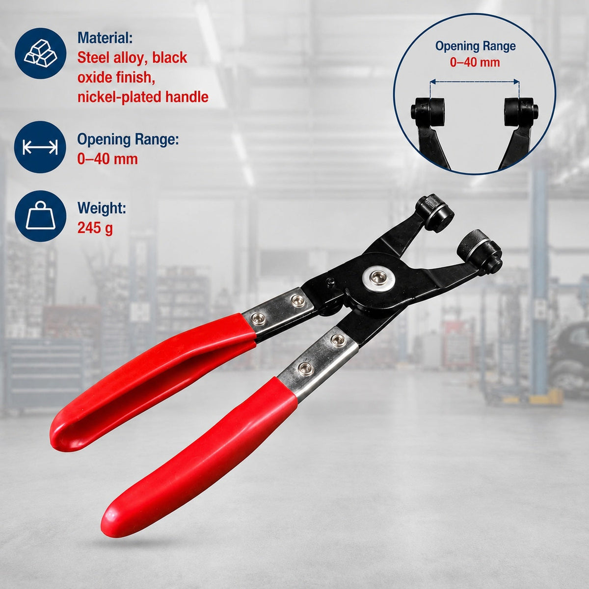 Πένσα Σφιγκτήρων για Κολάρα Ψυγείων GEBO TOOLS