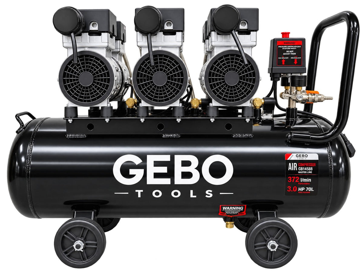 Αθόρυβος Συμπιεστής 70L M2 GEBO TOOLS