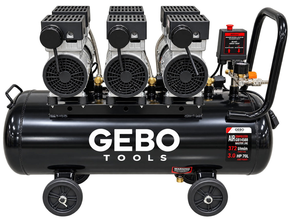 Αθόρυβος Συμπιεστής 70L M2 GEBO TOOLS