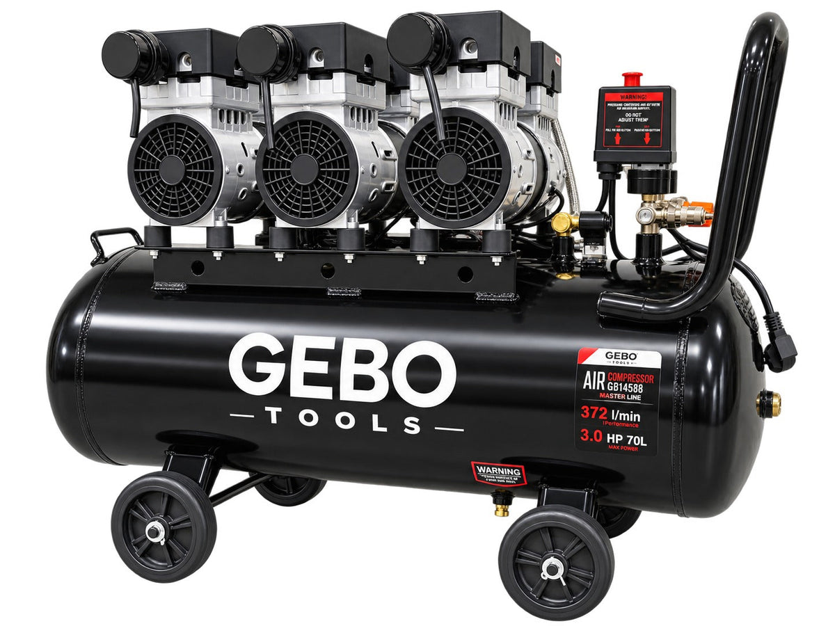 Αθόρυβος Συμπιεστής 70L M2 GEBO TOOLS