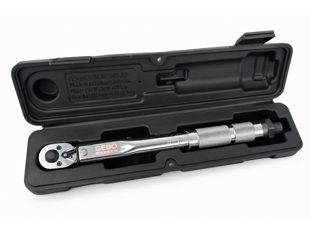 Δυναμόκλειδο-Ροπόκλειδο 1/4" 5-25Nm GEBO TOOLS