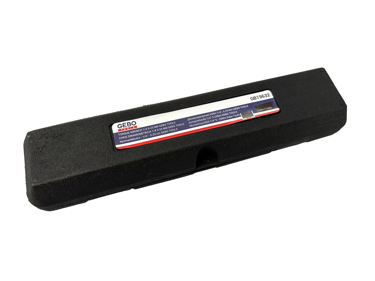 Δυναμόκλειδο-Ροπόκλειδο 1/4" 5-25Nm GEBO TOOLS