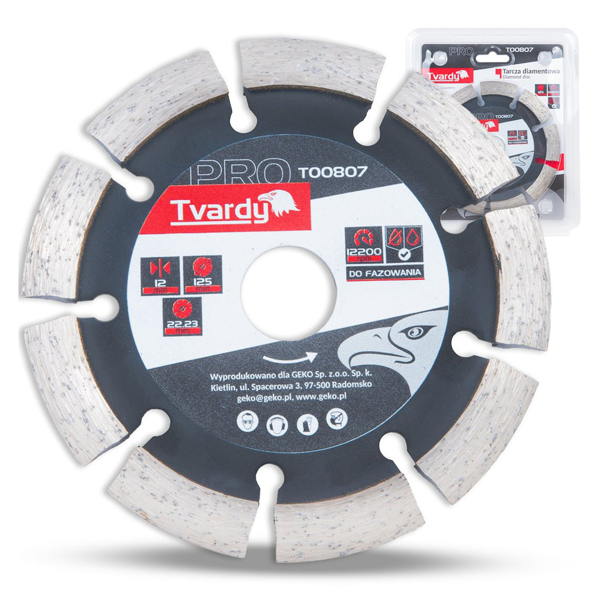 Δίσκος Διαμαντέ- Διαμαντόδισκος  125x12x22.23mm TVARDY