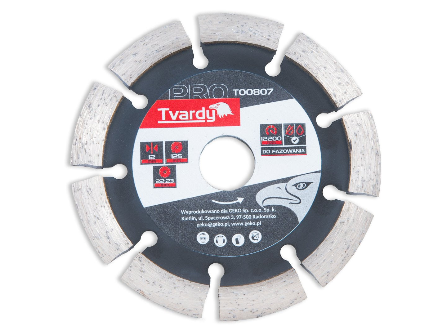 Δίσκος Διαμαντέ- Διαμαντόδισκος  125x12x22.23mm TVARDY
