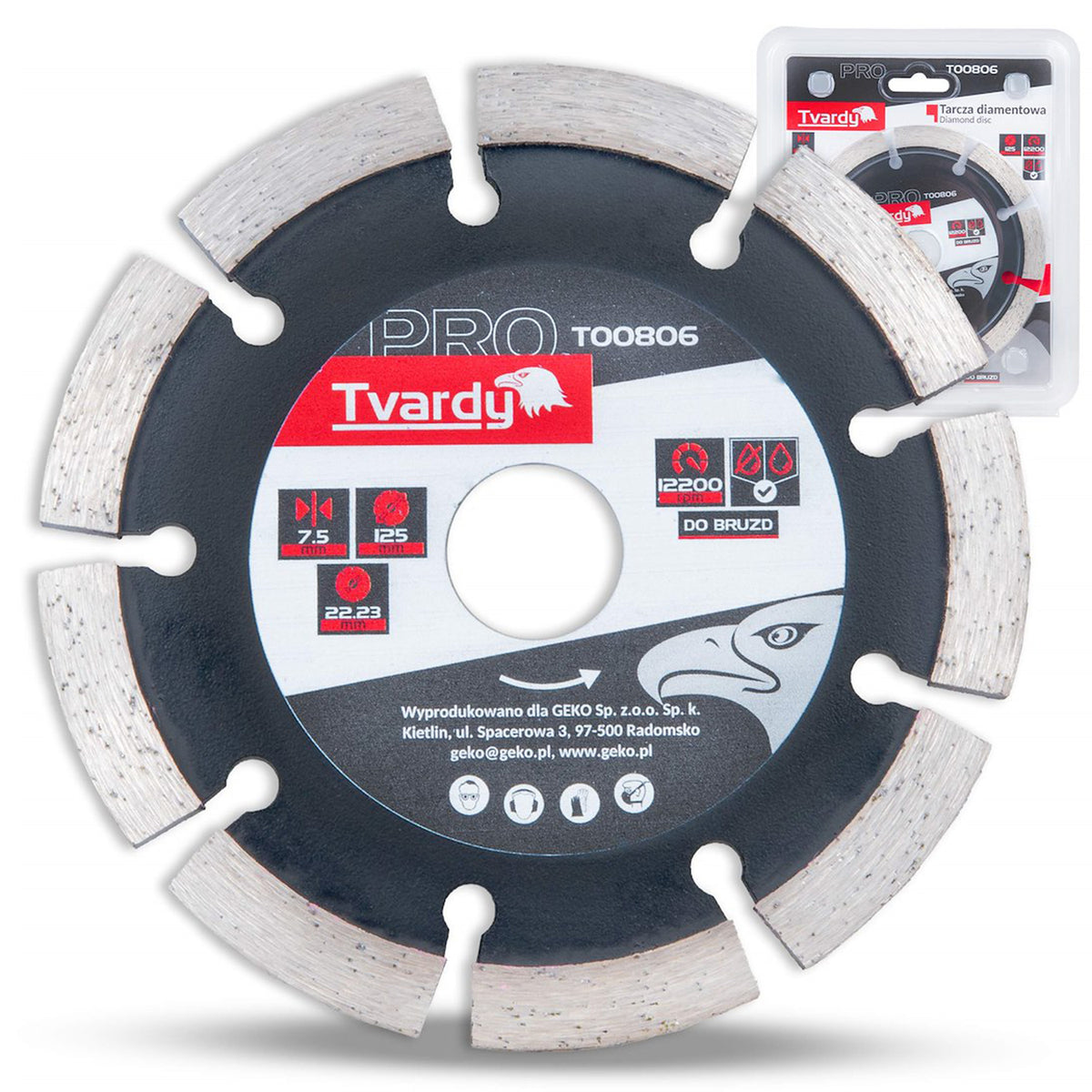 Δίσκος Διαμαντέ-Διαμαντόδισκος 125x7.5x22.23mm TVARDY