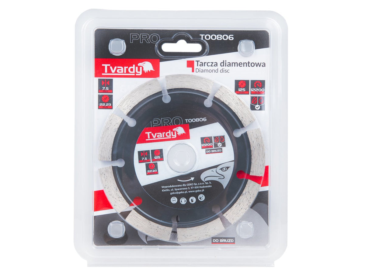 Δίσκος Διαμαντέ-Διαμαντόδισκος 125x7.5x22.23mm TVARDY