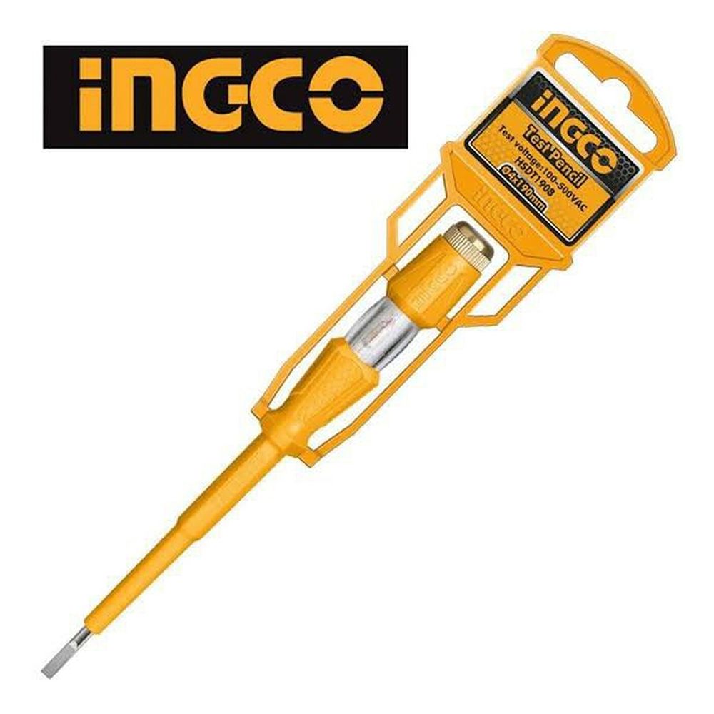 Δοκιμαστικό Κατσαβίδι Τάσης 100-500V Ingco