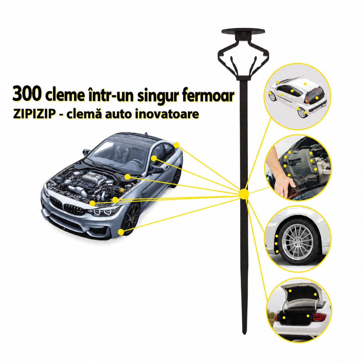 Κλιπς Αυτοκινήτου Universal ZIPZIP 10Τμχ