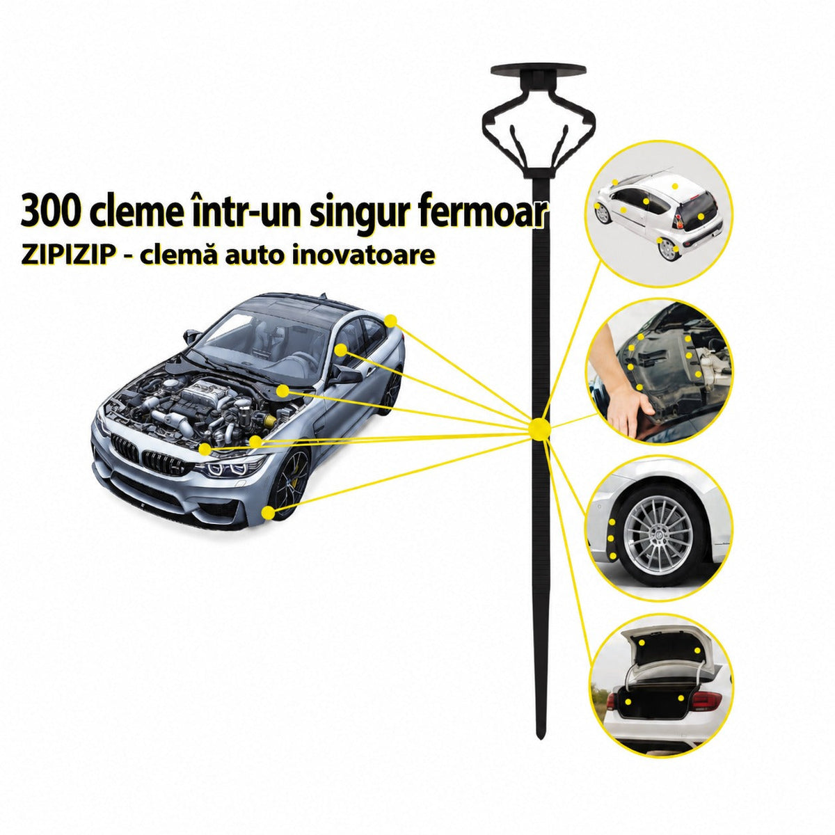 Κλιπς Αυτοκινήτου Universal ZIPZIP 25Τμχ