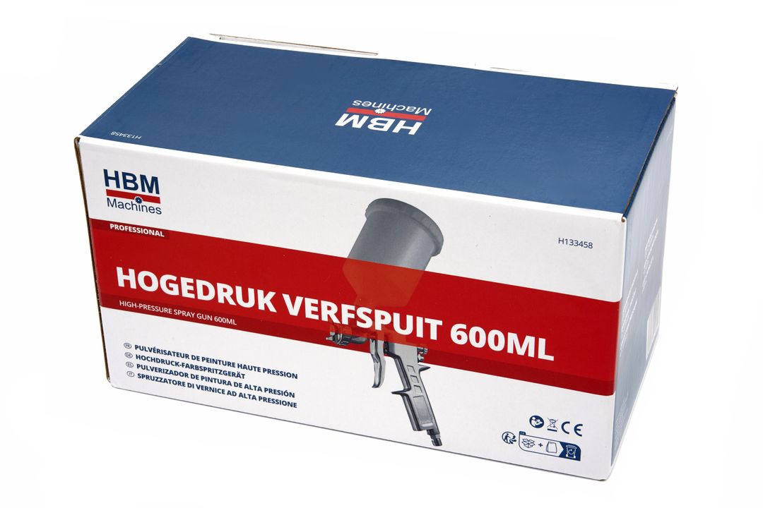 Πιστόλι Βαφής Υψηλής Πίεσης 600ml HBM
