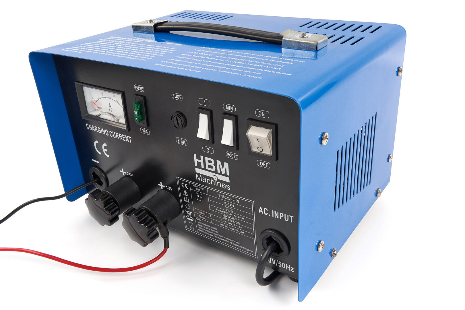 Φορτιστής Μπαταρίας Αυτοκινήτου Hbm 12-24V 92-210Ah