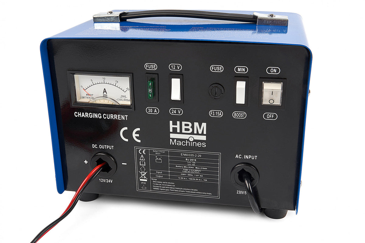 Φορτιστής Μπαταρίας Αυτοκινήτου Hbm 12-24V 92-210Ah