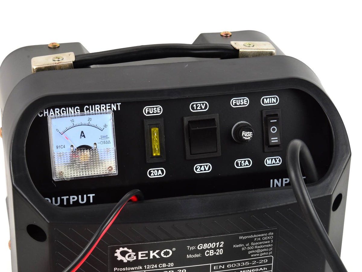 Φορτιστής Μπαταρίας Αυτοκινήτου 12/24V CB-20 12-18A Για Μπαταρίες 60-240Αh GEKO